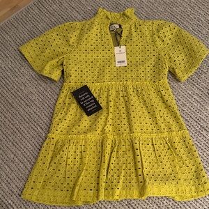 Tuckernuck Lemon Eyelet Kids Dress
